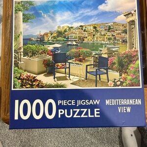 Mediterranean View 1000 Piece Jigsaw Puzzle